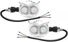 Motorcycle DRL Turn Signal Light Owl Style RGB LED Indicator Dynamic Flashing Running Lights AURXiliary Vehicle Bulb 12V Accessories New 2026 High For Reliable Electronic Component