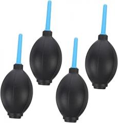 Angoily 4pcs Portable Air Blower Dust for Camera Lens Sensor Keyboard Soft Elastic Plastic Squeeze Ball Pump with One Way Valve Safe Compressed Air Device for DSLR and Electronics