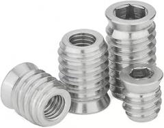 304 Stainless Steel Hexagonal Countersunk Head with Internal and External Teeth Embedded Furniture Nuts M3-M10(5pcs M4X10)