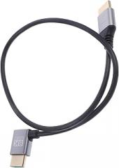 VILLCASE 8k Male to Male Video Cable 0.5m Left-Angle Connector for Monitor PC Laptop Tv Display Electronics