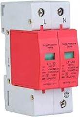 AC Protector Power Protector Arrester Device, House Protector Low Voltage Arrester for Photovoltaic Thunder, Protective Device Arrester Electronics Accessories (2P80KA)