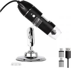 Microscopes Equipment 1000X/1600X Digital Microscope Camera 3in1 USB Electronic Microscope(1000X)