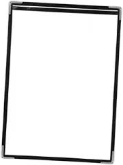 Restaurant Menu Cover Menu Modern Transparent 9.06x12.60inch for Hotel Bar Food and Drink Cafe Restaurant, 1 Page 2 View