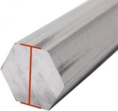 1pc Aluminum Hex Rods Bar, 500mm High-Strength Aluminum Bars Metal, Aluminum Metal Strips for Crafting, Aluminum Bar Metal(12mm)
