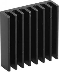 Heat Sink Aluminum Heatsink Mini Black Electronic Component Cooling Module for PC Chips IC Power Supplies Electrical Equipment LED Lights 20pcs 20x20x6mm (Without Adhesive)