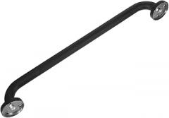 Milisten Black 50cm Stainless Steel Shower Grab Bar Non-Skid Bathroom Handrail Safety Bar for Elderly and Mobility Support