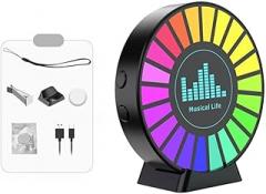 Electronic Vibration Noise Detection Sensor with RGB Light Display, Sound Activated Paranormal Investigation Equipment With 8-Speed Modes Built-in Microphone 2K HD Recording