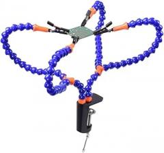 1pc Arm Four Claw Welding Platform Aluminum Alloy Construction for Pcb Board and Model Aircraft Compact Design for Hobbyists and Electronics Projects