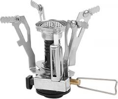 Camping Gas Stove, 3000W Portable Backpacking Stove with Electronic Ignition, Portable Hiking Picnic Gas Stove Cookware for Outdoor Backpacking Hiking(A)