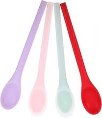 Ergonomic Silicone Mixing Spoon Nonstick Easy to Clean for Cooking Baking