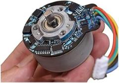 BL4525 Massage Fascia Brushless Electronic Starter DC 16.8V 24V Large Torque Outer Rotor Electronic Starter Signal Adjust Speed Regulation(B Motor 16.8V)