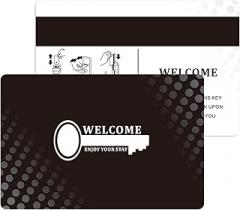 Magnetic Stripe Hotel Key Cards - Compatible with Onity, Ilco & Saflok Electronic Locks - High-Coercivity CR80 PVC Cards for Hotels/Resorts (50)