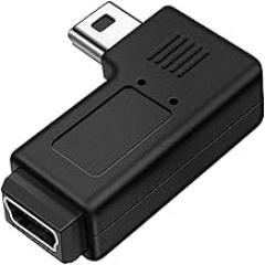 Right and Left Angled MiniUSB 5Pin Extension Adapter for Use with Electronics USB Extension Adapter