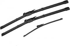 Front Rear Wiper Blades for Merce&des for Be&nz A Class W176 2013 2014 2015 AMG A Class A200 A180 A160 A45 Brush Cutter Accessories Windscreen Wiper Blades (Color : LHD),RHD