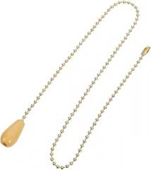 Tofficu Wooden Light Pull Cord Handle Decorative Beaded Extension for Ceiling Fans Light Fixtures Rustic Pendant for Home Ambiance Sturdy and User Friendly Design