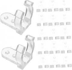50pcs Led Strip Light Clips for Outdoor Rope Lights Easy Install Mounting Brackets Compatible