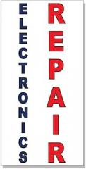 Electronic​s Repair Blue Red Decal Sticker Retail Store Sign Sticks to Any Surface