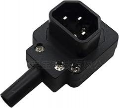 250v 10a Elbow 90° IEC320 C13 C14 PDU UPS Wired Power Outlet Assemble Install C0innector Electric Panel Receptacle AC Socket Plug New 2026 High for Reliable Electronic Component
