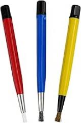 3Pcs Fiberglass Scratch Brush Pen Jewelry Watch Coin Electronic Application Removing Rust Coin