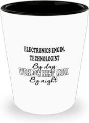 Amorfos Electronics Engin. Technologist Gifts - Awesome Shot Glass For Electronics Engineer Techno Worker Professionals, Funny And Creative Electronics Engin. Shotglass