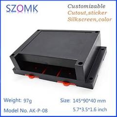 Davitu 10 pcs, plastic enclosure for electronics plastic case 1459040mm electronics din rail boxes, plastic abs enclosure boxes - (Color: beige)