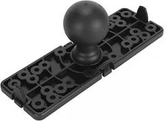 Zyyini Fish Finder Mount Plate, Universal 1.5 Inch Ball Mounting Plate Boat Marine Electronic Fish Finder Holder for for Humminbird, for Lowrance