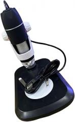 TEHAUX Portable Digital Microscope with LED Light Magnification USB Handheld Electronic Magnifier for Collectors Jewelry Inspection Industrial Testing Black