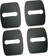 ABOOFAN 4pcs Stainless Steel Car Door Lock Cover Case Prevents Damage Reduces Noise Fits Models Random