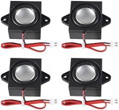 4 PCS 4 Ohm 3 Watt Mini Speaker 4ohm 3w Loundspeaker Micro Speaker for Arduino with11mm Line Length JST-PH2.0mm-2 pin Terminal for Small Electronic Projects Advertising Machines LCD TV Monitors