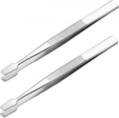 Mikikit 2Pcs Static Stainless Steel Handcrafting Precision Tools for Jewelry Making Electronics and Crafting with Knurled Grip for Easy Control