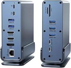 15 1 USpB C Docking Station HDMI DP 4K HD Vertical USpB C HUB with Triple Monltor, RJ45 1000M, USpB 3.0/2.0, PD 3.0, SD/TF, Audlo 3.5 New 2026 High for Reliable Electronic Component