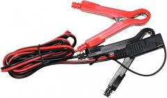 12v Motorcycle Sae to Alligator Clips Charger Adapter Solar Panel Battery Electronics Power Supply Cable