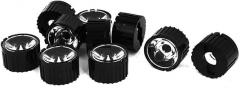 Electronic Components 10 Pcs 5 Degree View Angle Condenser Light LED Optical Lens w Black Holder