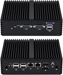 Qotom Mini PC Q10721C Celeron N5100 Processor up to 2.8 GHz CPU TDP 6W 2 LAN 2 COM Fanless X86-4GB RAM 128GB SSD