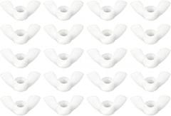 uxcell M6x1.0 Wing Nut 25 Pcs, Nylon Butterfly Wing Nuts Fasteners Parts Hand Twist Tighten Wing Nuts for Machinery Electronic Equipment DIY, Black