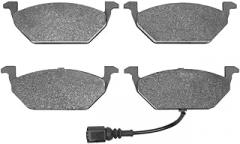 KarParts360 For Volkswagen Polo 2020 2021 2022 Disc Brake Pads | Electronic Pad Wear Sensor | 5.75 Inches Inner Pad Width | 2.15 Inches Inner/Outer Pad Height | 0.75 Inches Inner Pad Overall Thickness