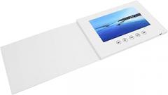 Video Greeting Card, 210x150x10mm LCD Color Screen with Built in Speaker, 128MB Memory Electronic Video Brochure for Advertising (5inch)
