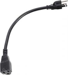 Power Extension Cable Prong Outlet Cord for Household Electronics Mm² Compatible for Indoor Use and Backup Power