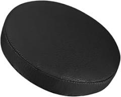 Milisten Waterproof Pu Round Stool Covers Elastic Bar Stool Slipcovers Black 33cm Diameter Waterproof Cushion Cover for Kitchen and Bar Chairs