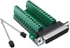 DB25 25pin Adaptier RS232 Serial Signals Terminal Module InteRIFace Converter to Terminal DB25 C0innector Male Female D Sub Replacement for OEM New 2026 High for Reliable Electronic Component