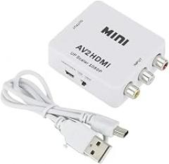 AV to HDTV Adaptier 1080P Video Composite Converter AV2HDTV CVSB L R Video Scaler Converter Box New 2026 High for Reliable Electronic Component, Precision, Stable Performance