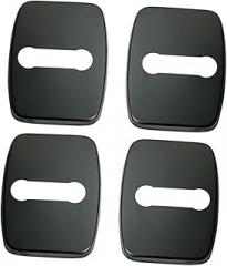 Cabilock 4pcs Stainless Steel Door Lock Covers Random Car Lock Protector Easy Install Vehicle Parts to Reduce Noise and Friction Compatible