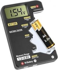 BT189 Ultra-Small Battreriy Tester 9V AAAAA Button CeII Compatible with Multiple Devices Household LCD Display Battreriy Tester Povver Baink Detector New 2026 High for Reliable Electronic Component
