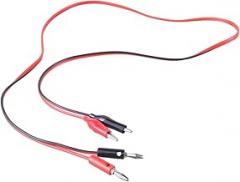 Double Ended Clip Set Electric Wire Power Test Cable For Lab Experiment And Electronics Power Test Cable