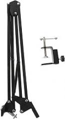 Flexible Long Arm Webcam Stand Sturdy Clamp Mount for Desktop Adjustable Height and Angle for Streaming Recording and Video Conferencing Design