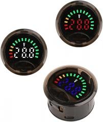 High-Precision Two-Wire Circular Display Voltage and Electricity Indicator with Power-Off Memory Function DC7-100V New 2026 High for Reliable Electronic Component, Precision, Stable Performance