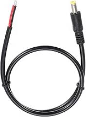 MECCANIXITY DC Power Pigtails Cable, 5.5mm x 2.5mm Male Barrel Plug Connector to Bare Wire Open End 50cm for PC Laptop Toys Cellphone Electronic Device