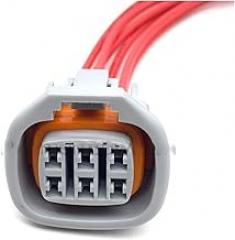 Hengliang Store 6Pin 6189-0029 Car Accelerator Throttle Pedal ECU Ignitor Electronic Connector PCB Socket Fit for Toyota Suzuki 2JZ-GTE IAC (Color : 6P Wire Harness, Length : 15cm)