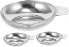 Angoily 3pcs Scale Trays for Jewelry Stainless Steel Weighing Pans Accurate Electronic Scale for Gold Diamond Weighing
