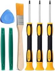 Screwdriver Set, 7-Piece Star-Head Driver Tool Set with Pry Bars and Cleaning Brush for Electronics Disassembly, Textured Grip Handles, Compact Carry Size